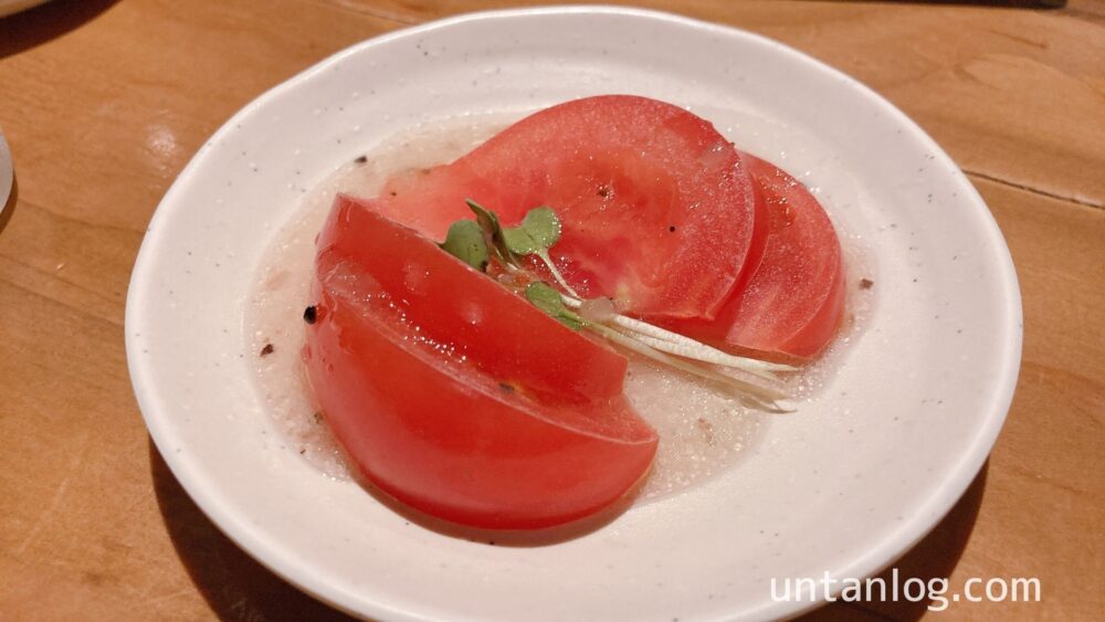 前菜のトマト